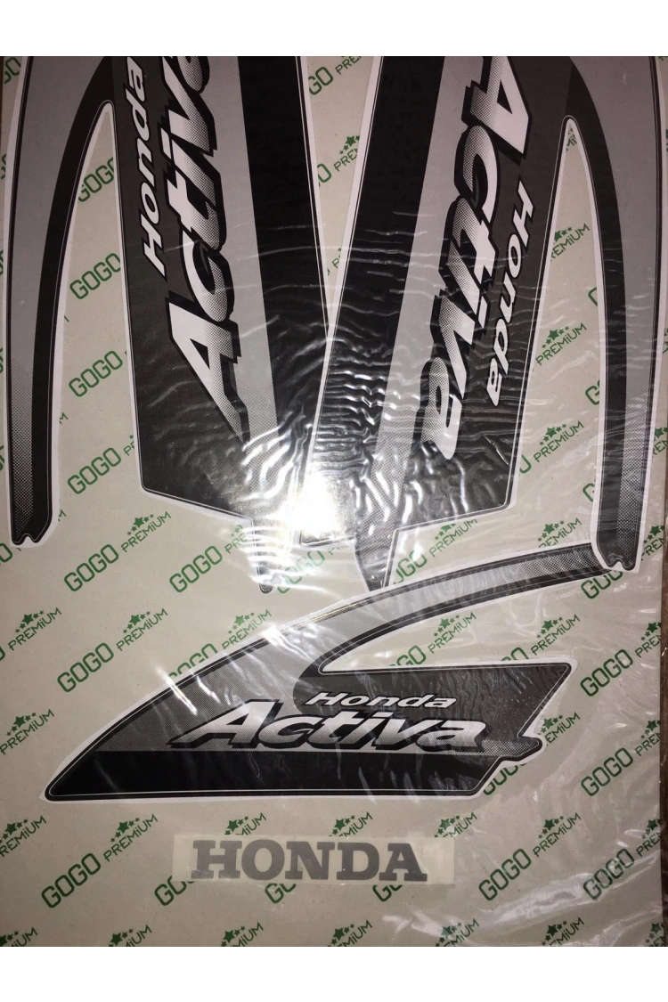 Honda Activa Komple Çıkartma Seti Gri Orjinal değil