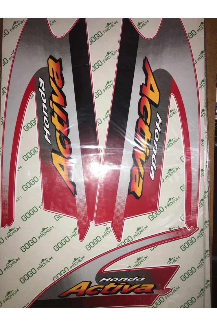 Honda Activa Komple Çıkartma Seti Kırmızı Orjinal değil