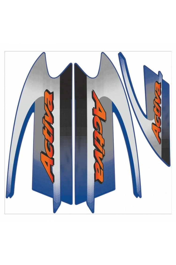 Honda Activa Komple Çıkartma Seti Mavi Orjinal değil