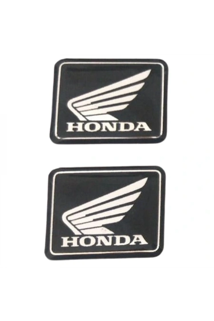 Honda Kare Küçük Universal Siyah-Gümüş Damla Stiker 2Li Orjinal değil