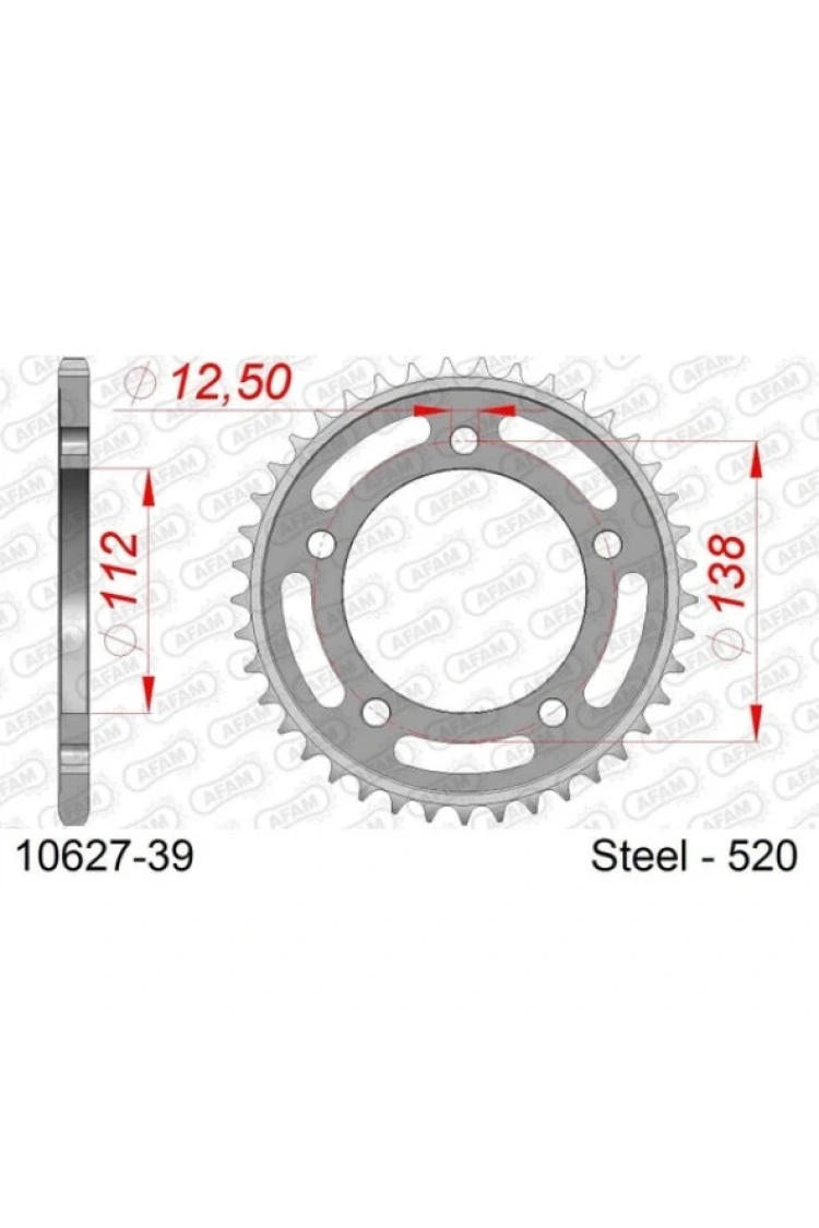 Honda NC 700 NC750 X-ADV INTEGRA Dct Çelik Arka Dişli #520 39T