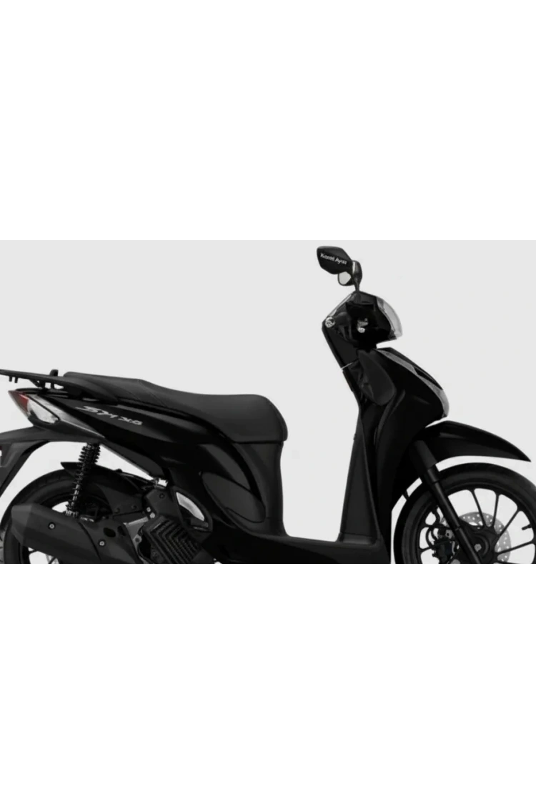Honda Sh 125i Kanat Ayna H2 Katlanır Naked Model Küçük Siyah