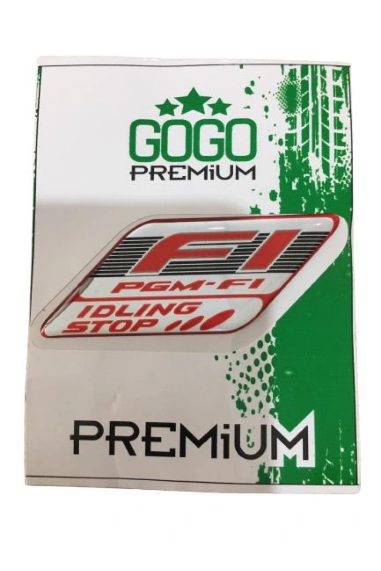 Honda Spacy Alpha Sinyal Muhafaza PGM F1 Etiketi Kırmızı