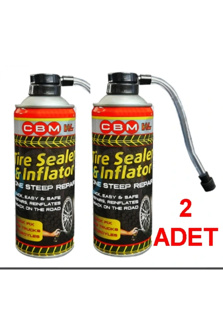 Lastik Tamir Kiti Lastik Tamir Spreyi 400 Ml Büyük Boy 2 Adet