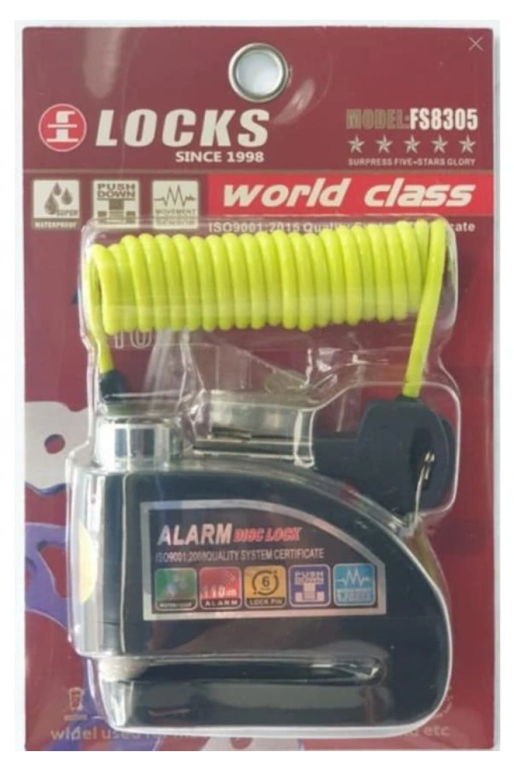 Alarmlı Disk Kilidi 110 Db İthal