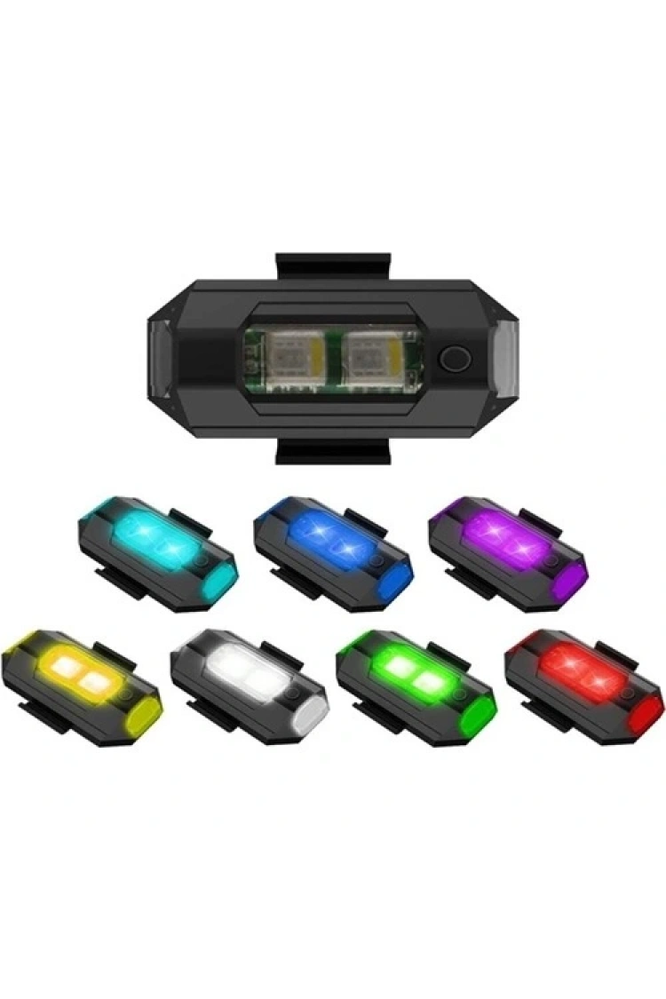 Mini Kablosuz Çakar Lamba Kablosuz 7 Renk Çakarlı Lamba LED Araba Motosiklet Bisiklet Drone