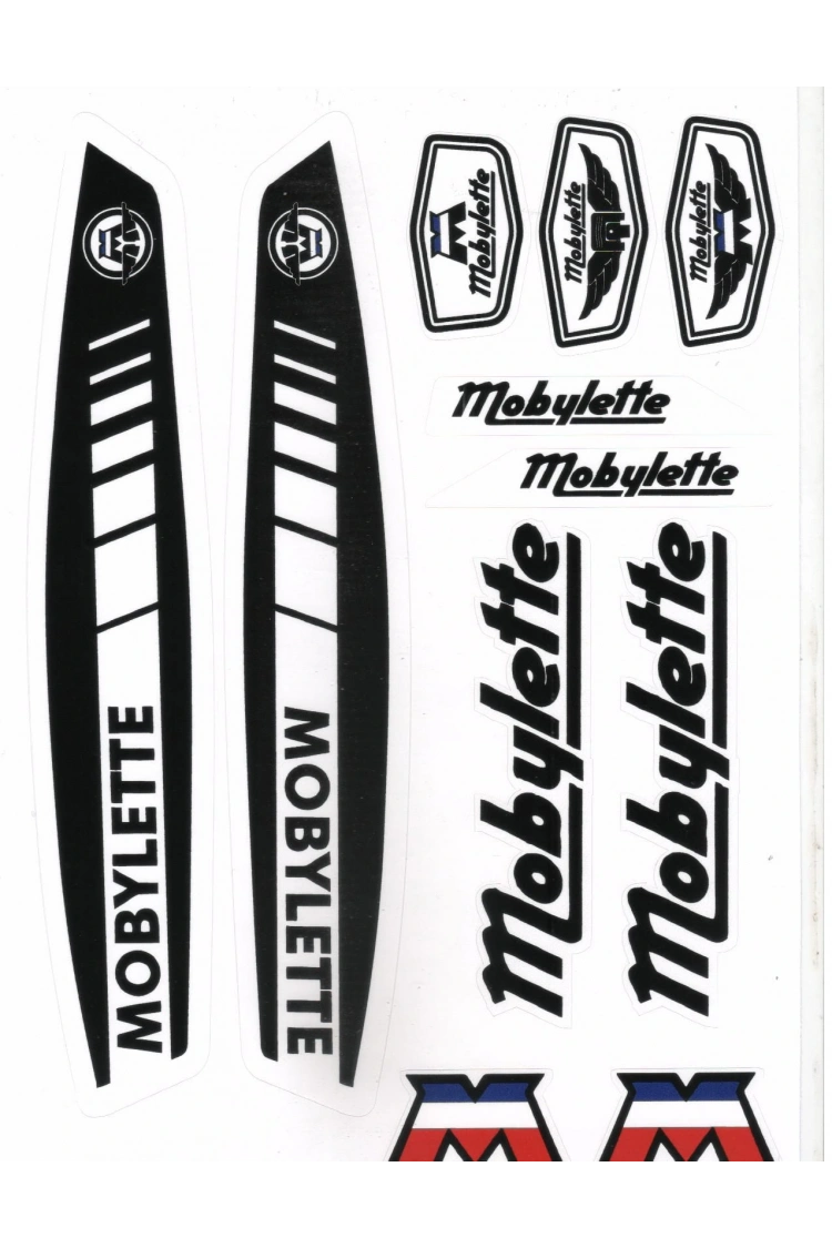 Mobilet Siyah A4 Boyutunda Çıkartma Seti