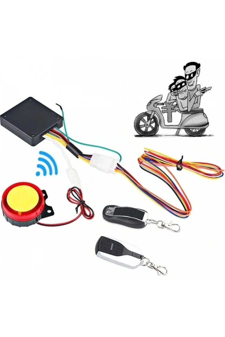 Motorsiklet Alarm Seti 120db Uzaktan Çalıştırma Anti-Hırsızlık