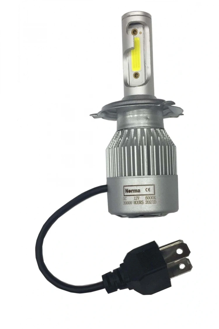 Motosiklet H4 Fanlı Power Led 12V 100/100W Beyaz Işık Zenon Ampul 1 Adet
