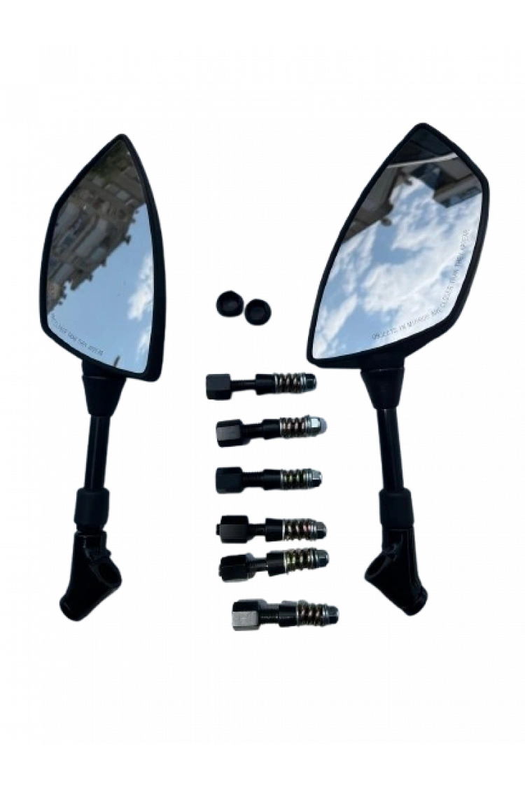 Motosiklet Ayna 426 Sarı Şeritli Üniversal 8-10 mm Uyumlu Marka Model Fark Etmez