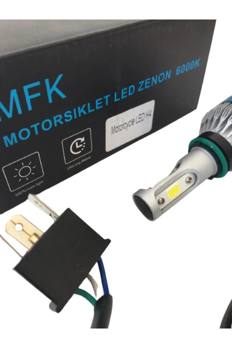 Motosiklet M3 Üniversal Led Zenon 5000L Beyaz Işık Ampul Mfk