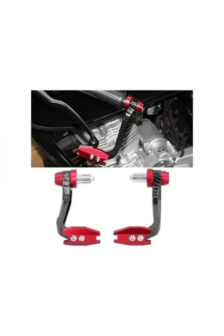 Motosiklet Manet Koruma Takımı Karbon Model Renk Mavi Üniversal