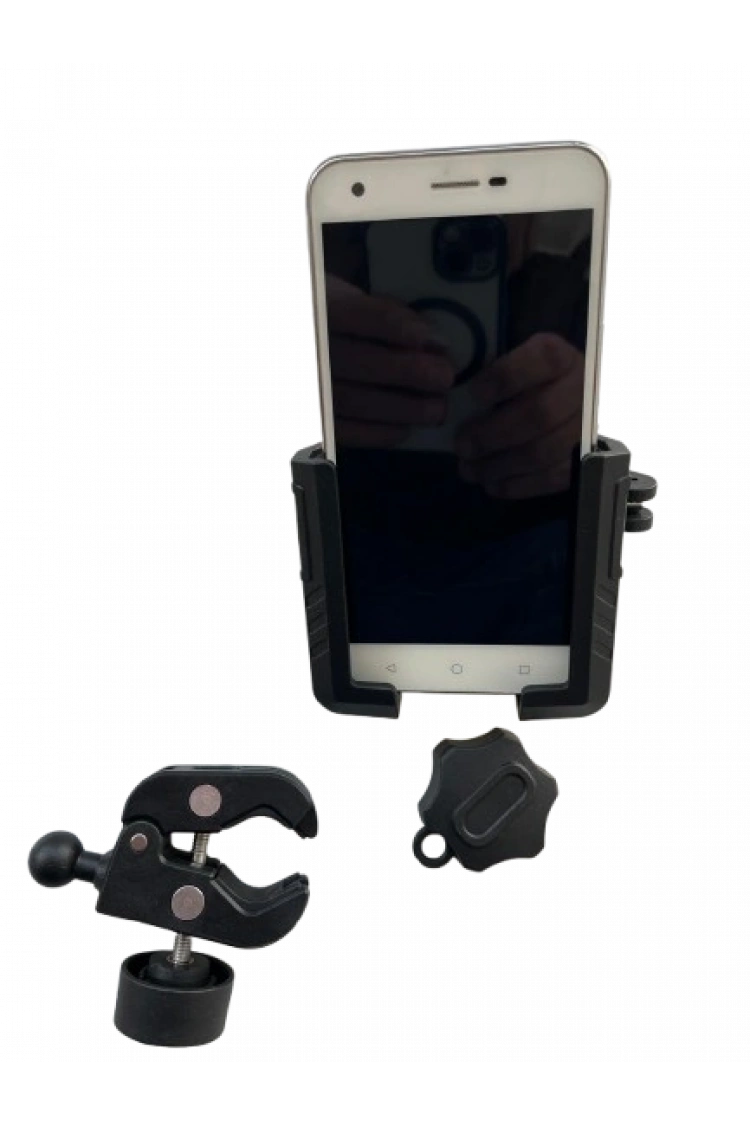 Motosiklet Scooter Atv Bisiklet Yandan Kilitlemeli Gidon Bağlantılı Telefon Tutucu A+++ Kaliteli