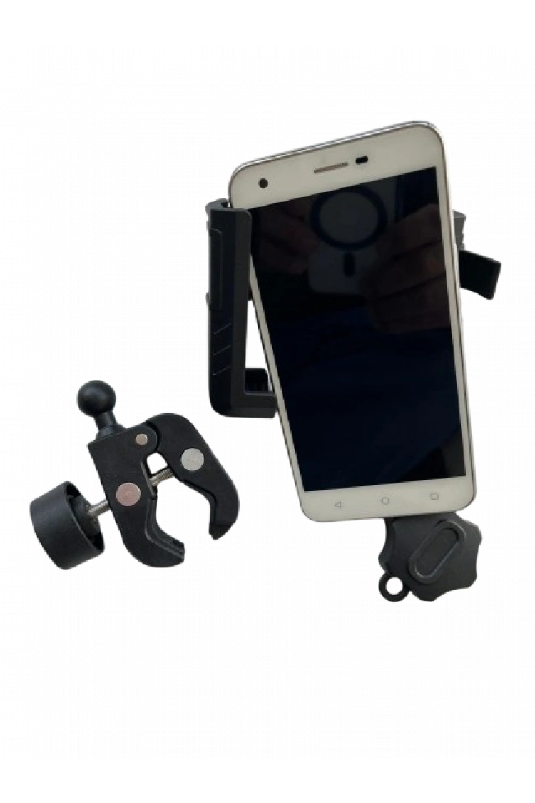 Motosiklet Scooter Atv Bisiklet Yandan Kilitlemeli Gidon Bağlantılı Telefon Tutucu A+++ Kaliteli