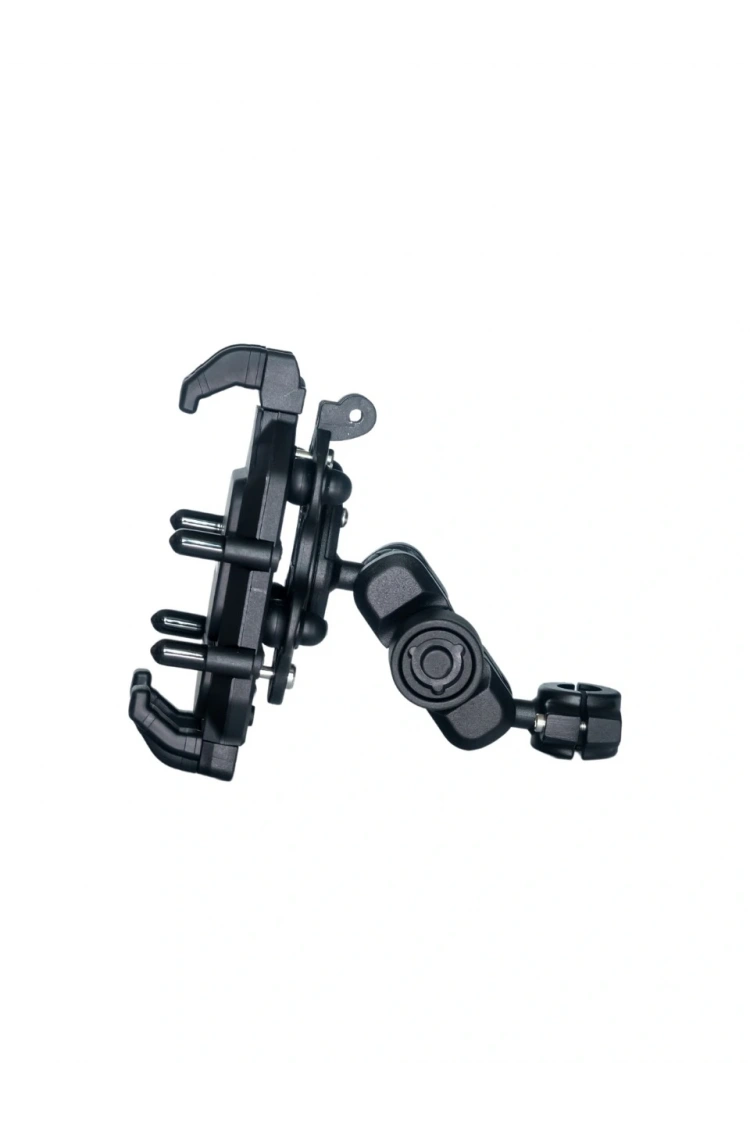 Motosiklet Scooter Gidon Bağlantılı Telefon Tutucu (Titreşim Modüllü) (M.O)