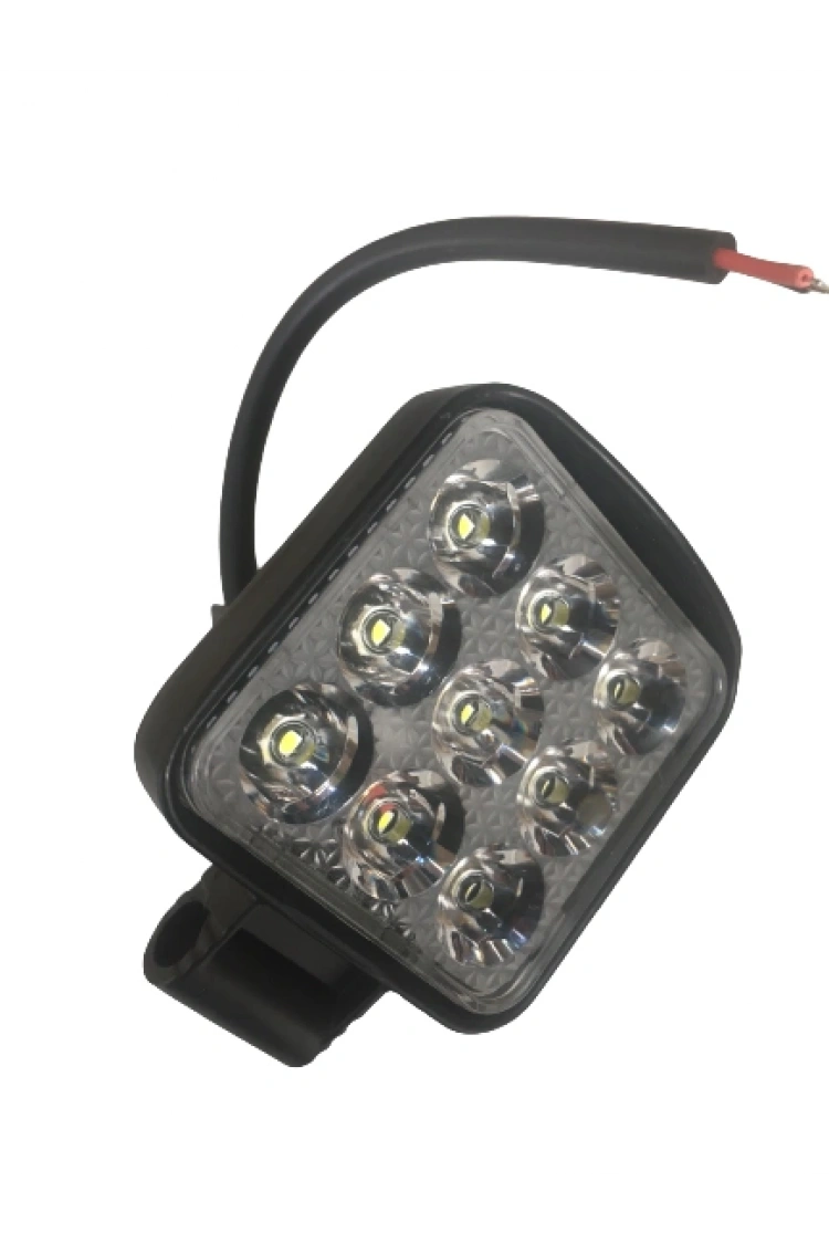 Motosiklet Sis Farı 12 V 9 Led 27W Aliminyum Beyaz Işık l-1118 Tas