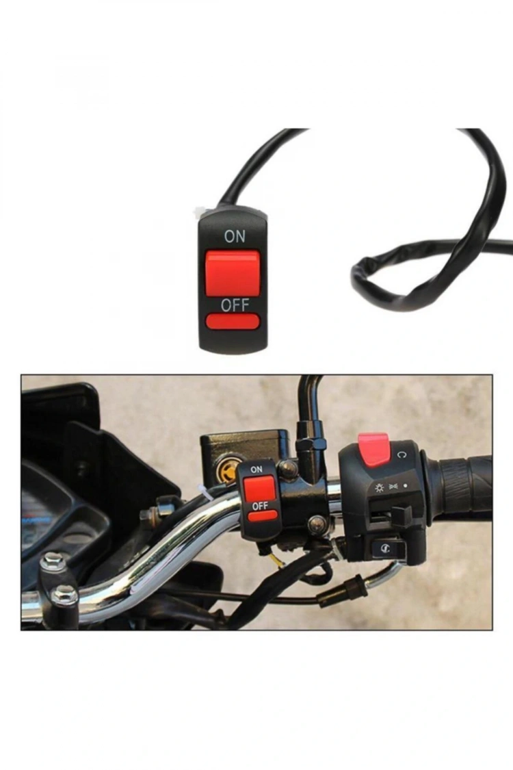 Motosiklet Sis Farı Aç Kapa Düğmesi / Butonu / Kırmızı