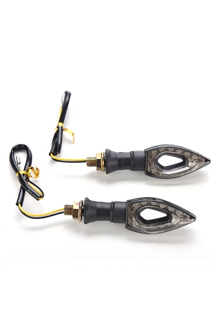Motosiklet Üniversal Led Sinyal Takımı 2 Li Füme Camlı