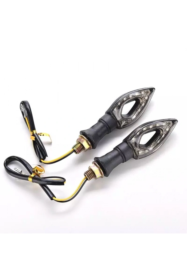 Motosiklet Üniversal Led Sinyal Takımı 2 Li Füme Camlı