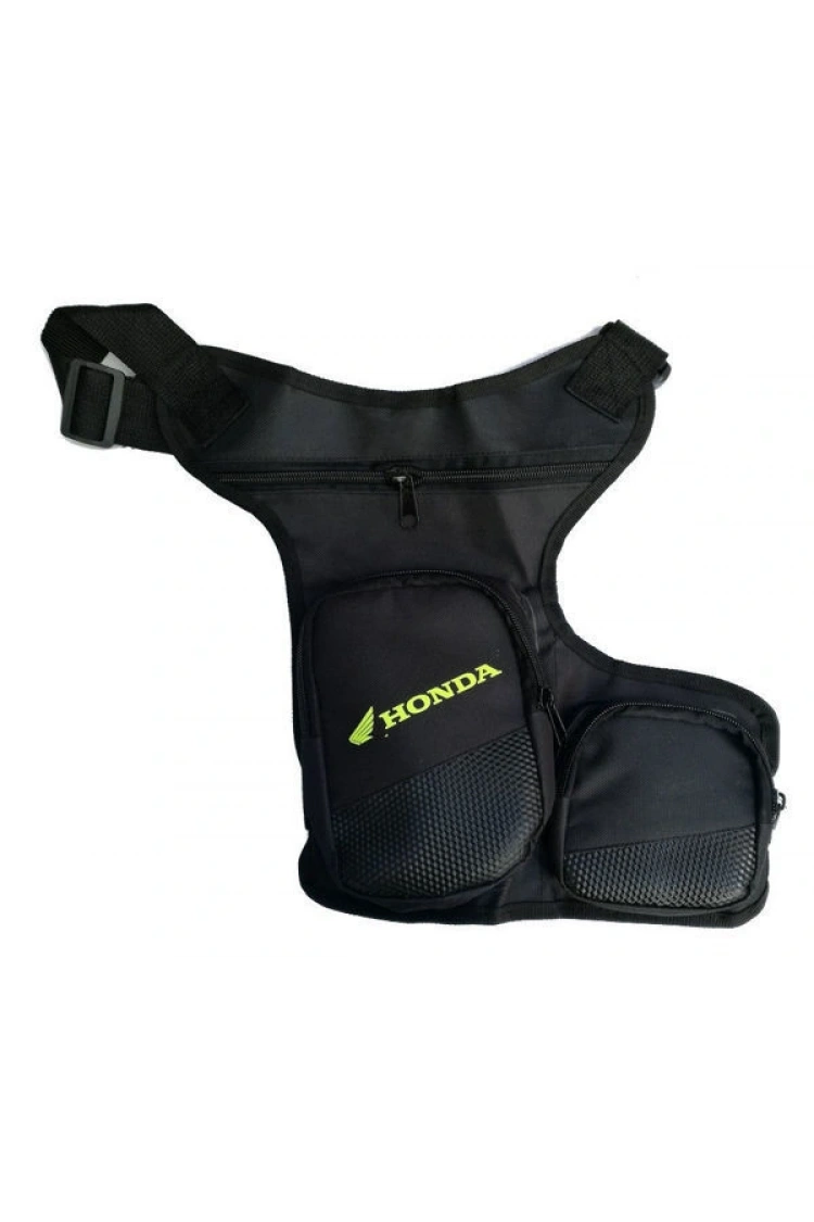 Neon Sarı 2 Cepli Reflektörlü Motosiklet Bacak Çantası