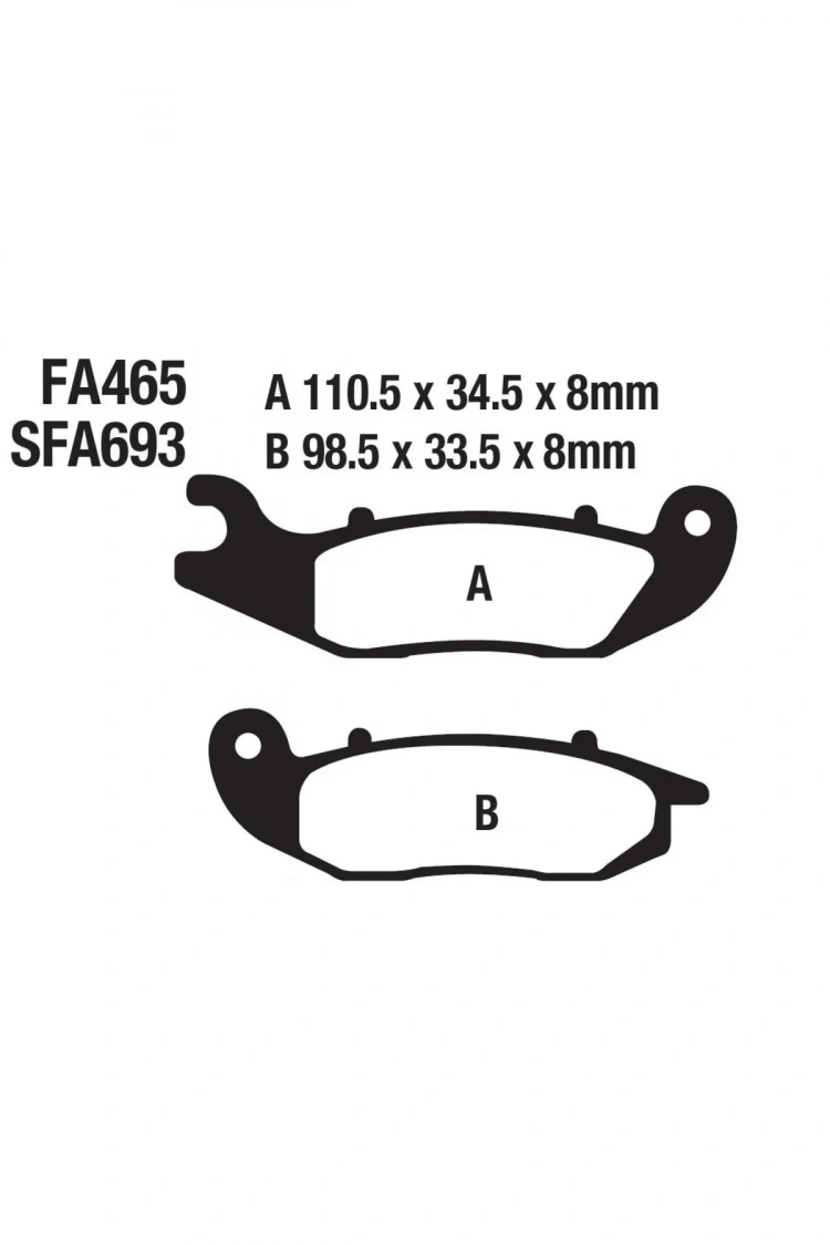 Ön Fren Balatası Honda Pcx 125 2021-2024 Crf250l Crf250 Ld Supermoto Rmg Santa 125