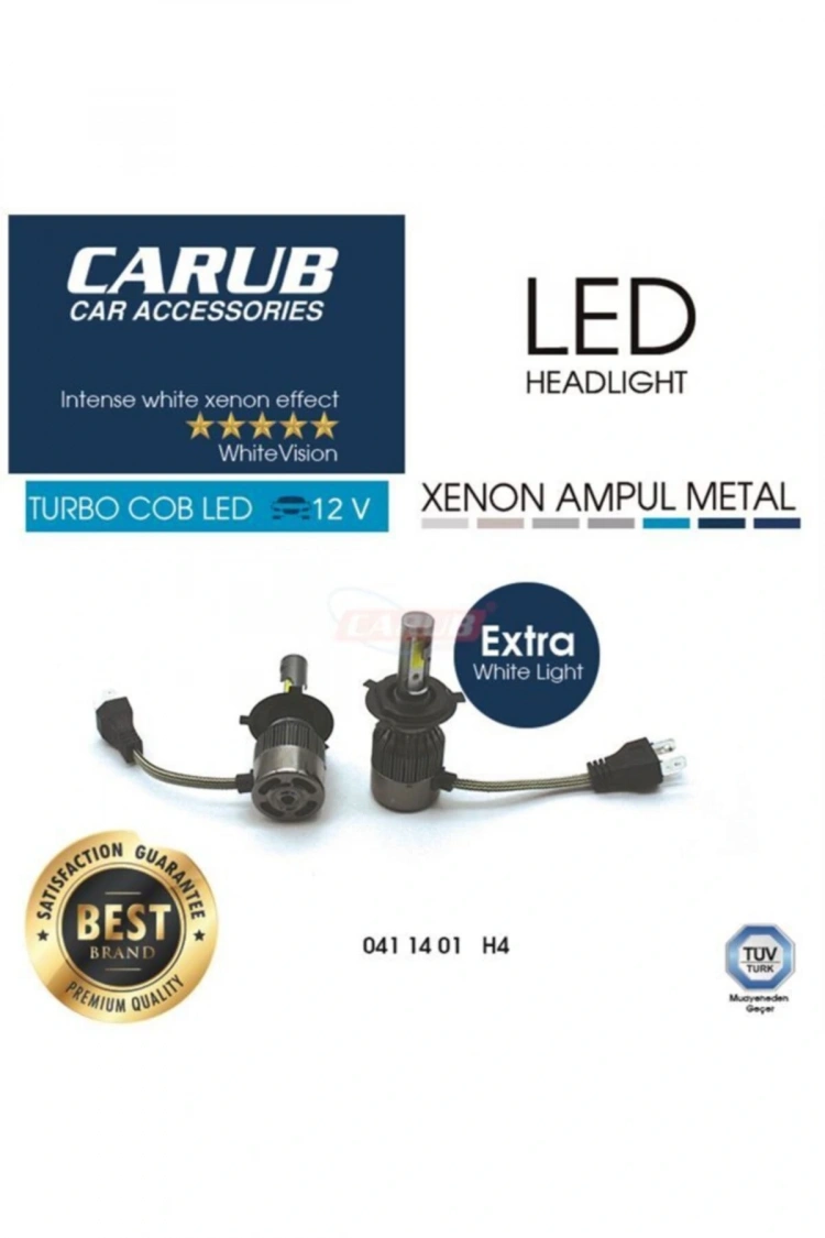 Otomobil Led Xenon Far Ampülü Şimşek Etkili H4