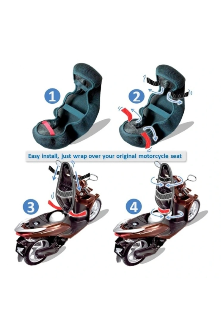 Pcx 125 3d Sele Kılıfı Fileli Monero İthal