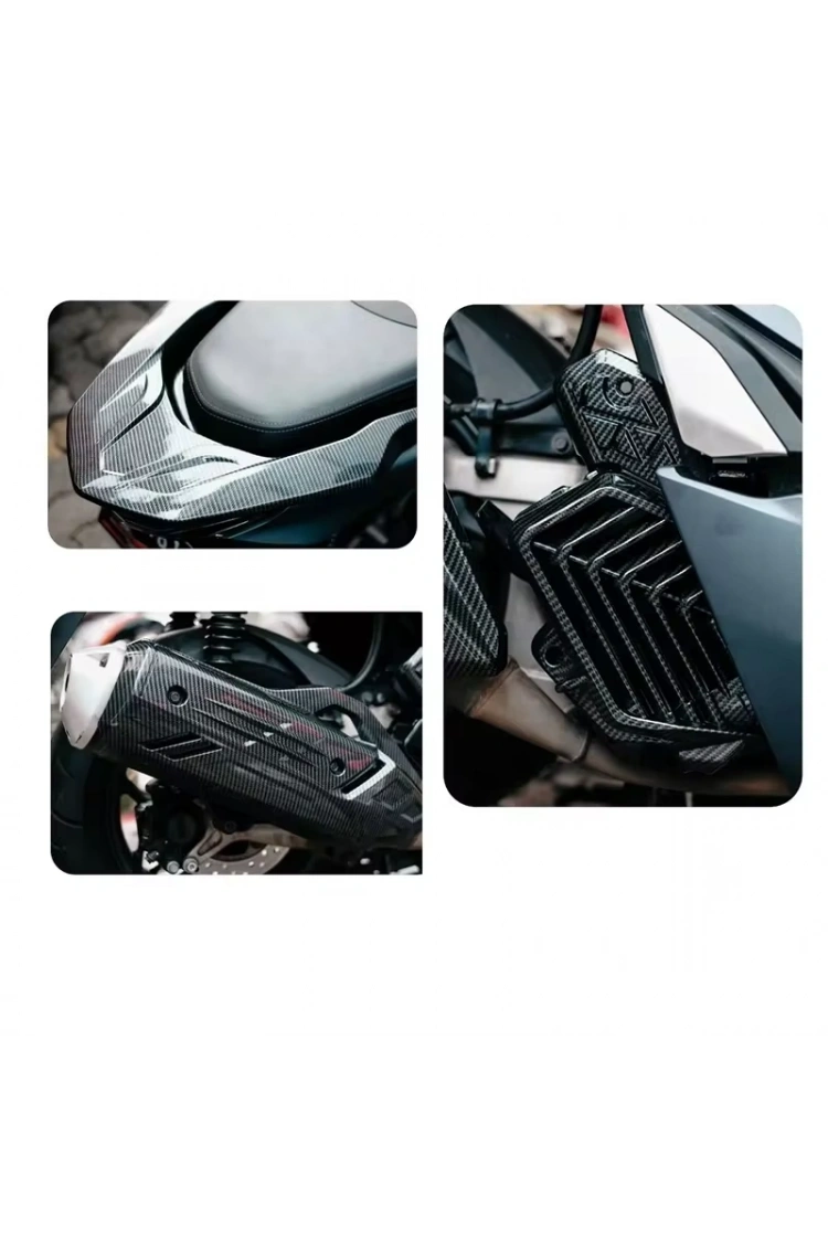 Honda Pcx 125 Modifiye Radyatör Kapağı Karbon Kaplama A+++ Kalite