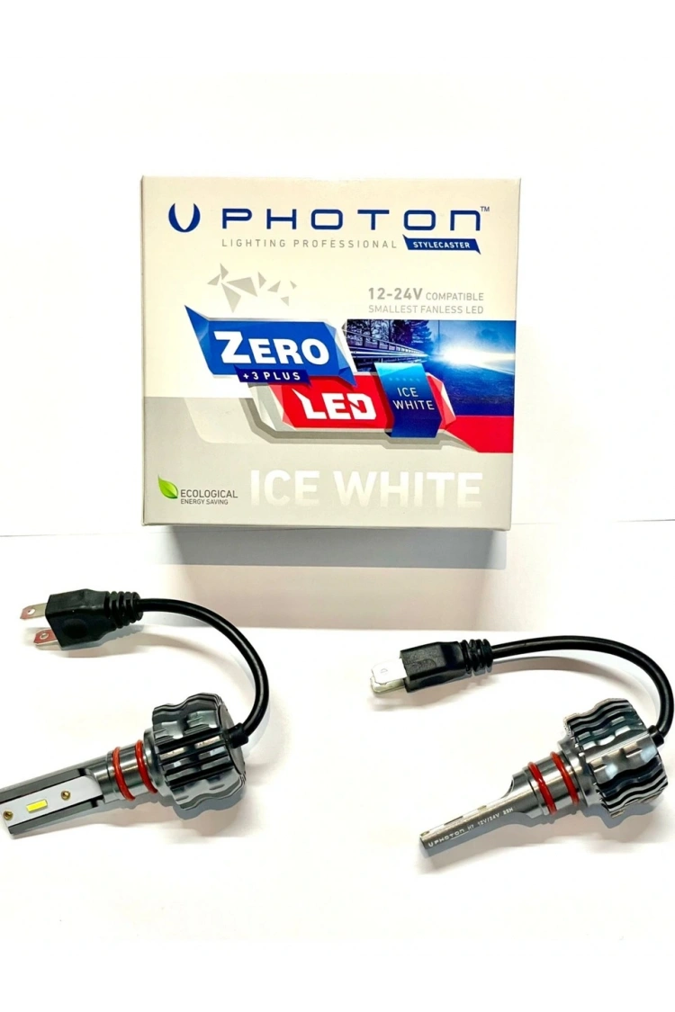 Photon Zero H7 +3 Plus Fansız LED 12V&24V Beyaz (Ice Whıte)