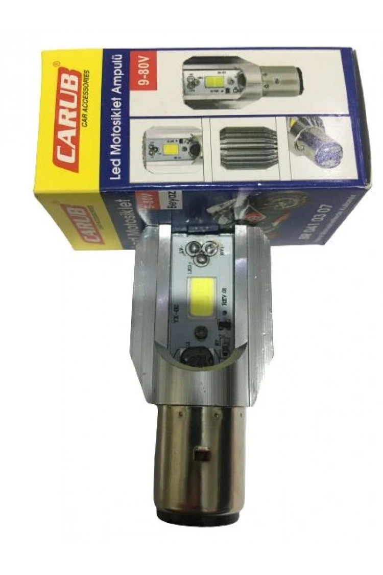 Power Led 12V 35/35W Kesik Tip Bosch tipi Ampul Beyaz Işık Carub