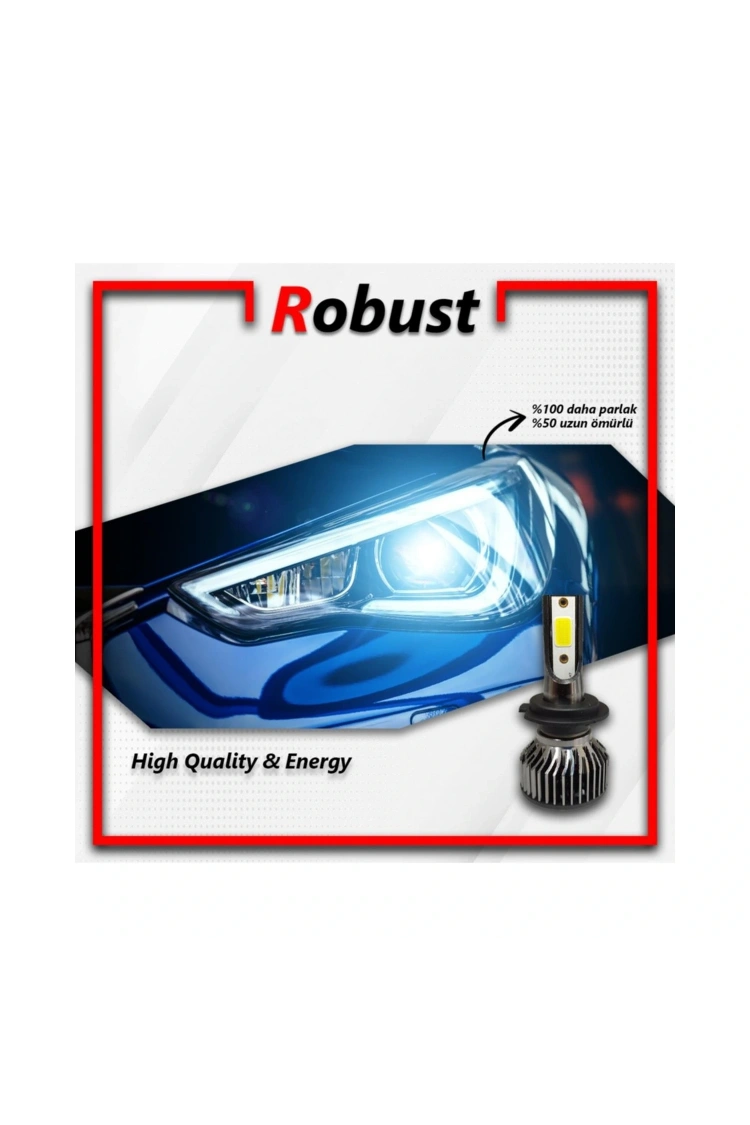 Robust R1 H7 Led Xenon 10000 / Lümen 2 Li set