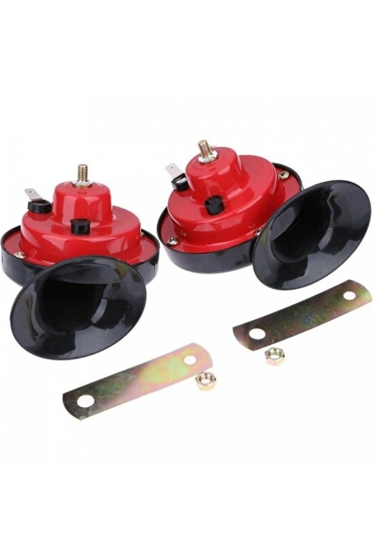 Salyangoz Korna Takımı Tek Fişli Ince Kalın Set 12 Volt Üniversal