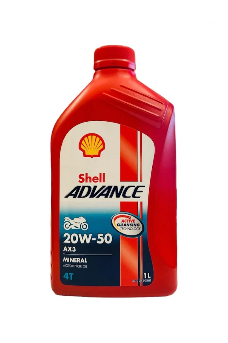 Shell Yağ 20/50 Advance 4t Ax3 Mineral 1 L Motosiklet Yağı
