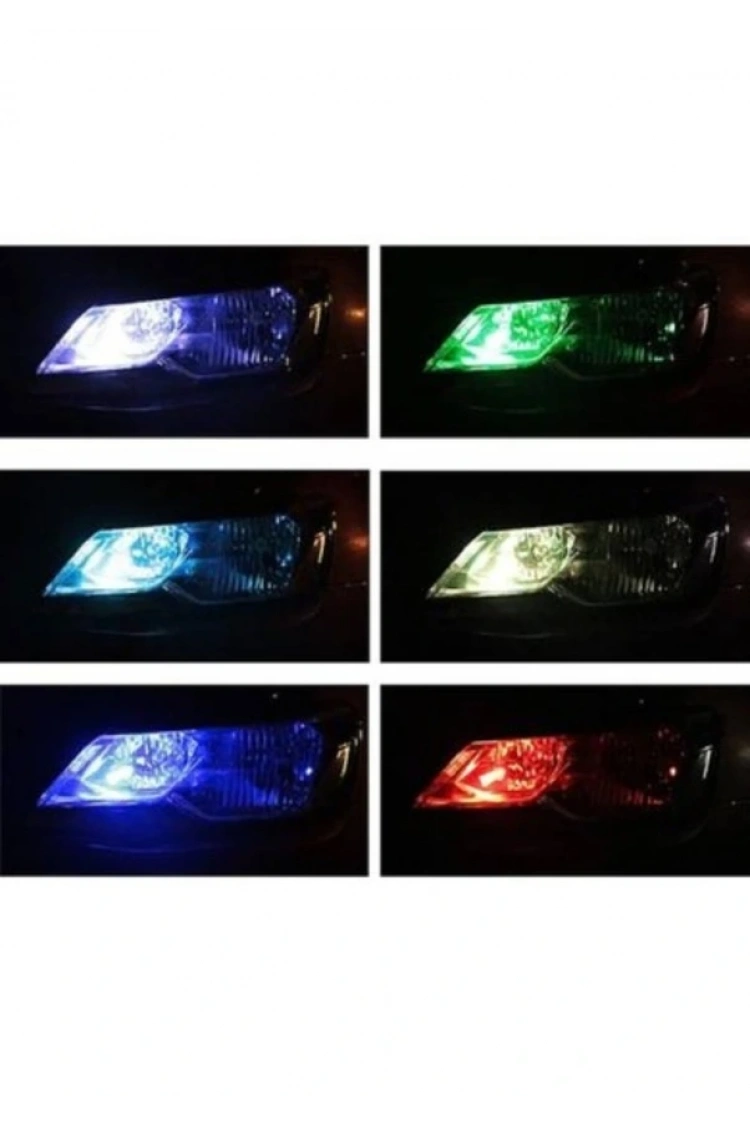 Silikon T10 Park Ampülü 12 Led Rgb Uzaktan Kumandalı Park ve Plaka Lambası
