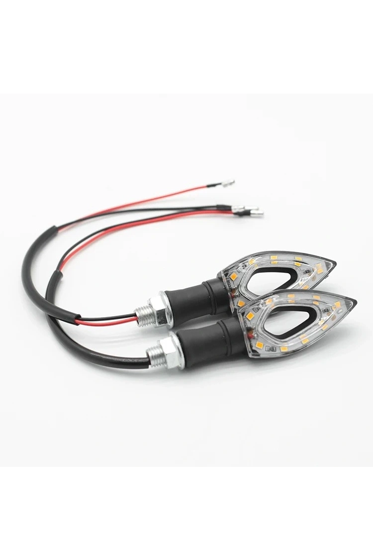 Motosiklet Sinyal Led Delikli Siyah (sarı Işık) E Belgeli