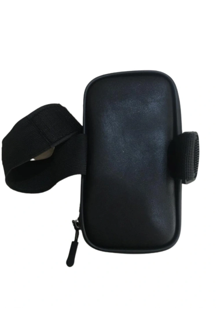 Siyah Su Geçirmez Kol Bağlantılı Lastikli Ayarlı Telefon Tutucu