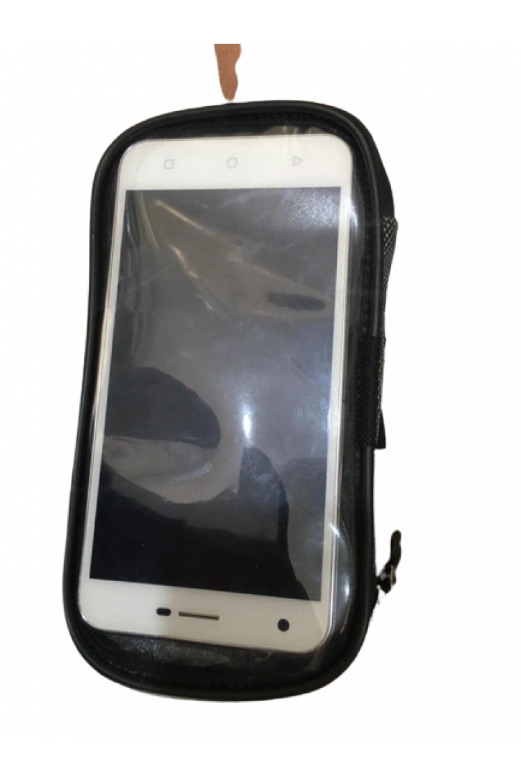 Siyah Su Geçirmez Kol Bağlantılı Lastikli Ayarlı Telefon Tutucu