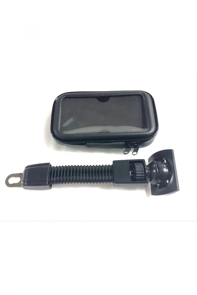 Motosiklet Telefon Tutucu Su Geçirmez Fermuarlı 5.5 - 7 Carub Ayna Bağlantılı