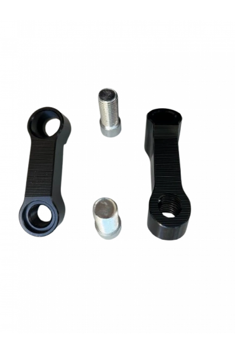 Üniversal Ayna Uzatma Genişletme Aparatı Siyah 10mm Düz Diş Pcx