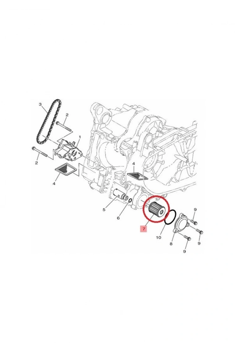 Yamaha Xmax 300 Yağ Filtresi 1S7-E3440-00 Orjinal