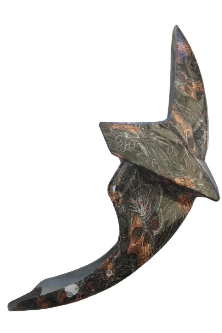 Ybr K Ön Çamurluk Karbon Kaplama Ebrili Kurukafa