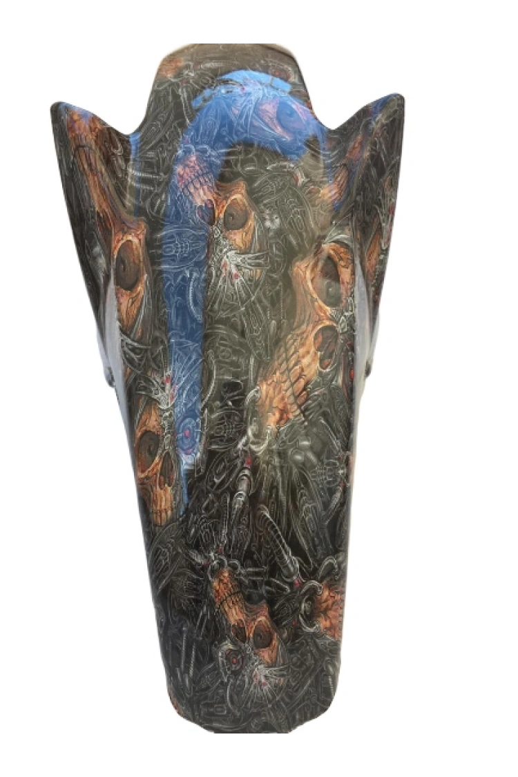 Ybr K Ön Çamurluk Karbon Kaplama Ebrili Kurukafa