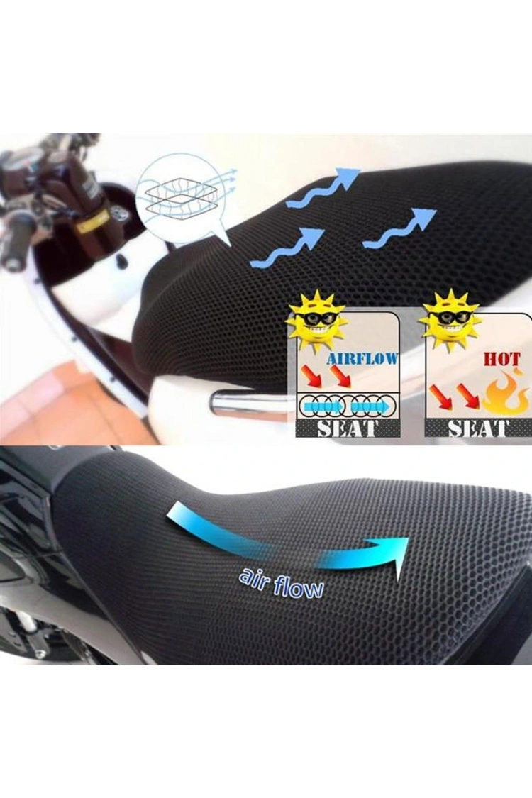 Honda Activa125 (2023 Sonrası) Fileli Sele Kılıfı 3D Çift Katlı Tam Uyumlu