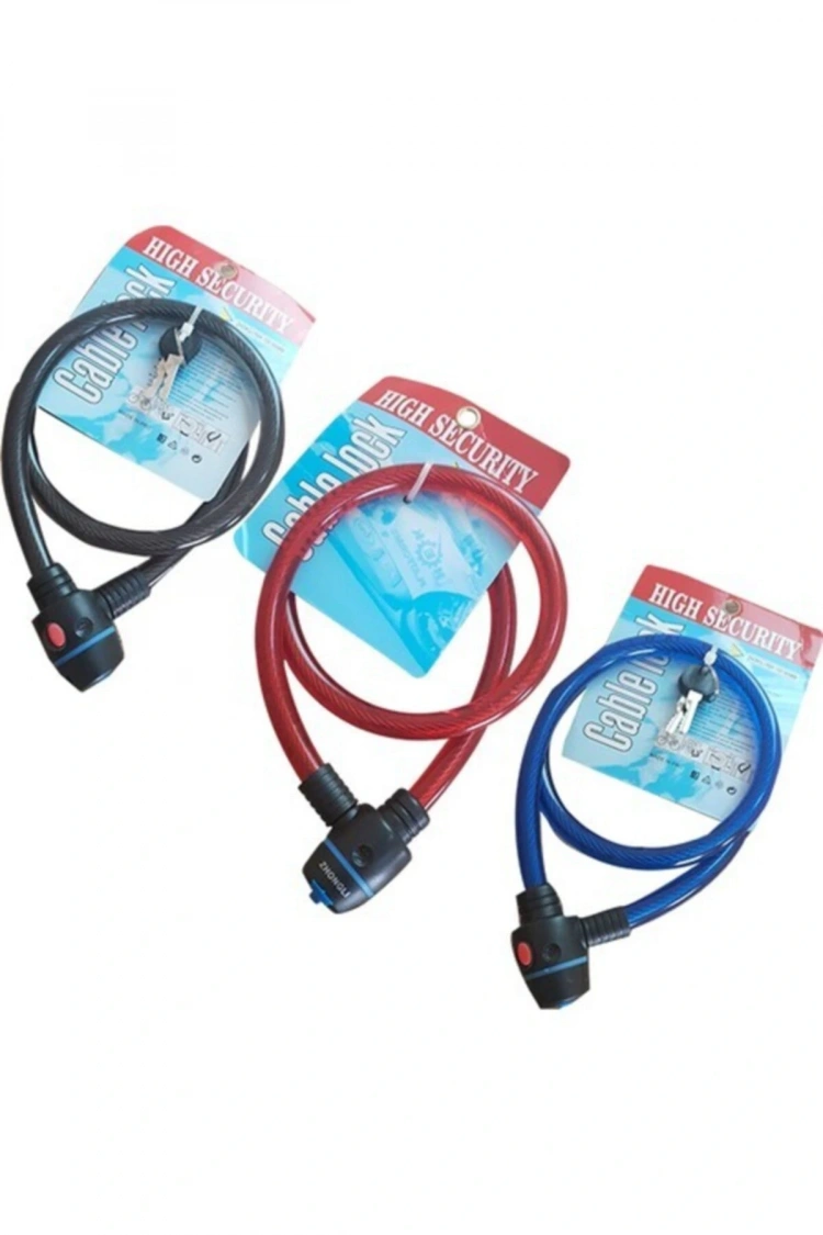 Zoli Bisiklet & Motosiklet Kilit Kırmızı Renk 15 x 150 Cm