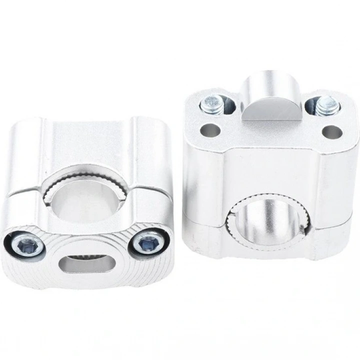 430 2 Parça Motosiklet Gidon Yükselticil 22 mm. 28 mm Nikel Takım