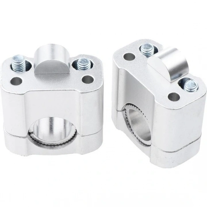 430 2 Parça Motosiklet Gidon Yükselticil 22 mm. 28 mm Nikel Takım