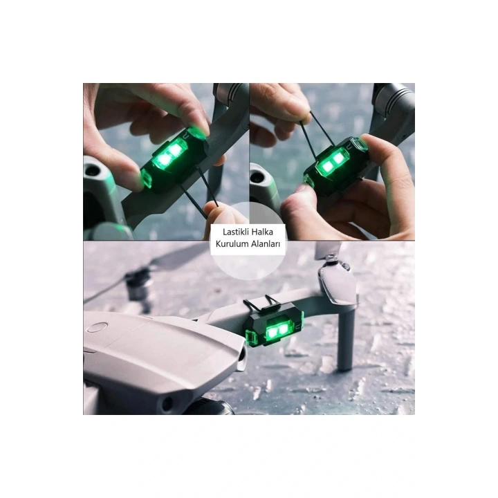 7 Renk Mini Led Şarjlı 4,5w Dron Scooter Bisiklet Motosiklet Araba Çakarlı Led Uyarı Işığı