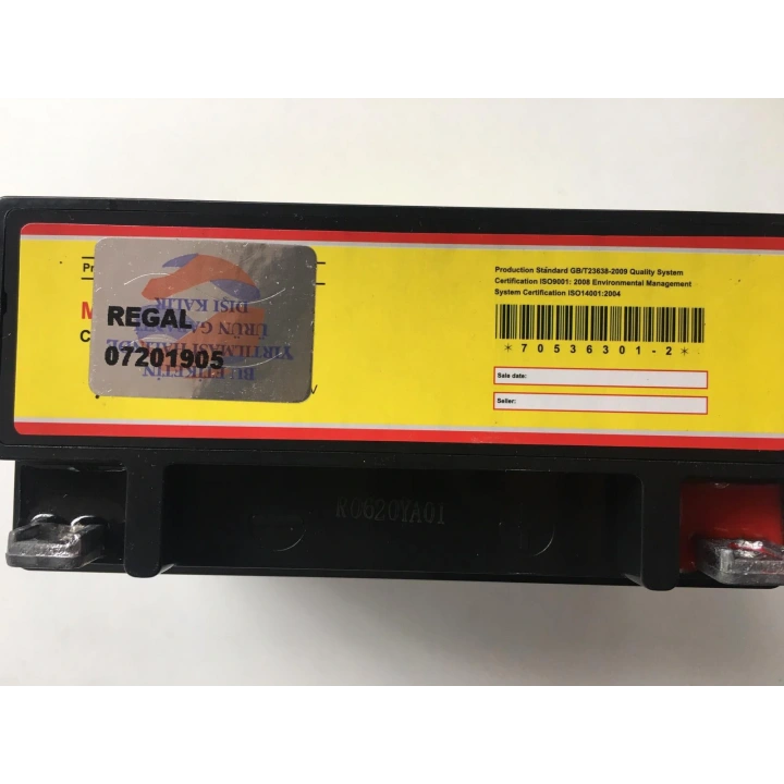 Akü 12N6,5L-BS(MF) 12V 6,5 Ah Motosiklet