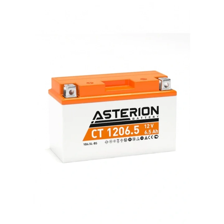 AKÜ CT 1206.5 105CCA 6,5 AH YB5L-B 12N5-3B ASTERION