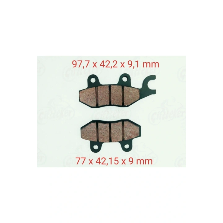 Apache Rtr 180 Ön Fren Disk Balatası Çengelli 9 Mm Oem Kalite